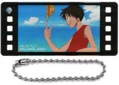 【中古】キーホルダー モンキー・D・ルフィ(背景：海) ワンピースヒストリーアクリルチャーム 「一番くじ ワンピース TVアニメ25周年 ～海賊王への道～」 G賞