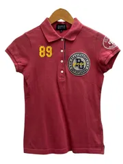 PEARLY GATES (パーリーゲイツ) ゴルフウェア ポロシャツ ワッペン 刺繡 半袖 0 サーモンピンク レディース/036