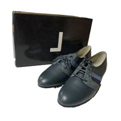 ◆未使用品/保管品◆ LANCEL ランセル レザー シューズ レディース LC5839 サイズ24 1/2 グレー/ネイビー系 箱有 V5-34NC
