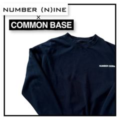 NUMBER (N)INE×COMMON BASE コラボ スウェット トレーナー ダブルネーム ブラック サイズ M