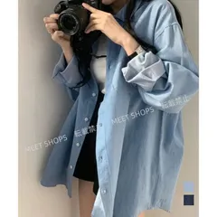 【新品未使用】ビッグデニムシャツレディース重ね着お洒落 dnhfc59