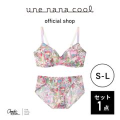 【ウンナナクール公式】■ブラジャー＋ショーツセット■ MADE WITH Christie Shinn  364シンプル 　ピンク　S-Lサイズ　1点