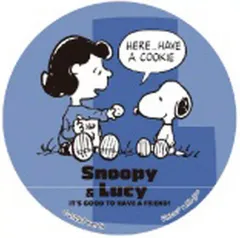 【中古】バッジ・ビンズ 3.スヌーピー＆ルーシー 「PEANUTS(SNOOPY) PACHITバッジコレクション」
