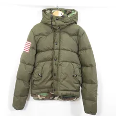 ポロラルフローレン　ダウンジャケット　L　刺繍ロゴ　星条旗　USA 黒 ポロラルフローレン ダウンジャケット L 刺繍ロゴ 星条旗 USA 黒