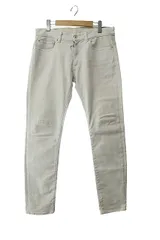 値下【希少・人気モデル】OFF-WHITE デニムシャツ ダメージ加工 ペイント 値下【希少・人気モデル】OFF-WHITE デニムシャツ ダメージ加工