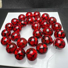 ミヤコマリン 12mm ブレスレット 蓄光 ホタルガラス とんぼ玉