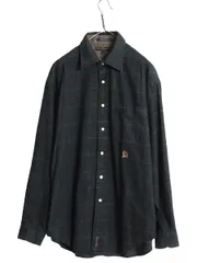 【お得なクーポン配布中!】 90s トミーヒルフィガー チェック フランネル シャツ メンズ L 90年代 オールド TOMMY HILFIGER 長袖シャツ ネルシャツ ヘリンボーン 厚手