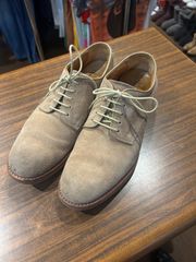 こ*け様 YUKETEN ユケテン　オリーブグリーン スエード ドレスシューズ こ*け様 YUKETEN ユケテン オリーブグリーン スエード ドレスシューズ