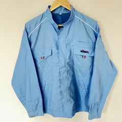大きいサイズ◎(^w^)b VUTEQ ビューテック株式会社 ワークジャケット ブルゾン 薄手 ライトアウター ロゴ刺繍 作業着 作業服 企業 ユニフォーム 制服 ライトブルー メンズ サイズLL