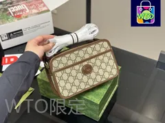 【今日特価】Gucci ヴィンテージチェック カメラバッグ-WT0輸入