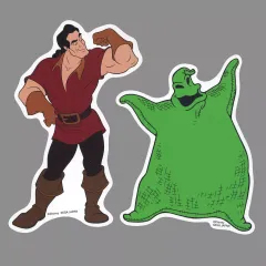 【中古】シール・ステッカー ブギーウギー＆ガストン ステッカーセット 「セガ ラッキーくじONLINE ディズニーヴィランズ＆ディズニーキャラクター2024」F-20賞