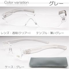 【新品 軽い 丈夫】老眼鏡 グレーカラー スクエアー型 四角 ポリカーボネート プラスチック おしゃれ シニアグラス 男性 メンズ 薄い スリム メガネケース +1.0 +1.5 +2.0 +3.0 +3.5 +4.0 SG布 GRケース付き