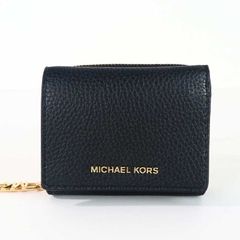 マイケルコース MICHAEL KORS 財布 三つ折り スモール ENPIRE ペブルレザー トライフォールド ジップ ウォレット パスポケット付き ミニ財布32S4G8ED8L 0017 001