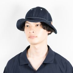 デニムメトロハット　　ブルーデニム　ベルハット　アメカジ　古着にも　ユニッセクス　男女兼用
