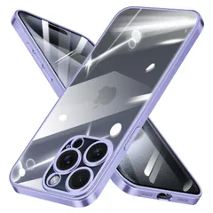 【数量限定】黄変防止 メッキ加工 スリム 耐衝撃 薄型 ストラップホール付き TPU 透明 カバー ワイヤレス充電対応 用 用 用 アイホン15ProMax max max アイフォン15pro スマホケース 用 15pro iphone 【カメラレンズ保護付