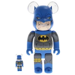MEDICOM TOY (メディコムトイ) BE@RBRICK BATMAN THE DARK KNIGHT RETURNS ベアブリック バットマン ザダークナイトリターンズ フィギュア ブルー 100% & 400%のサムネイル