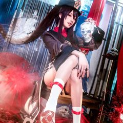 [NOKIJP] 原神 コスプレ衣装 ウィッグ付き 2XL  胡桃 コスプレ  アニメ