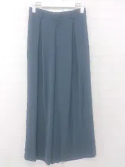◇ ◎ COMME CA MODELS コムサモデルズ ウエストゴム ワイド スラックス パンツ サイズ 7 ブルーグレー系 レディース E  【1305120015224】