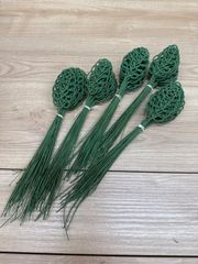 新品　水引細工　葉っぱ　50本　若草　水引パーツ　グリーンリーフ　水引