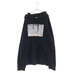 UNIFORM EXPERIMENT (ユニフォームエクスペリメント) 21SS ASGER JORN FIN DE COPENHAGUE RELIEF HOODIE プリント プルオーバーパーカー ブラック UE-210007のサムネイル