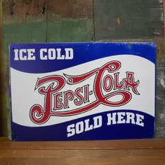 ペプシコーラPEPSI COLA》ヴィンテージ看板