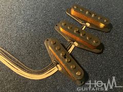 HOWL GUITARS Original Pickup ’61-'63 Stratocaster Black Bobbin Aged ”Lefty” Set ハウルギターズ 手巻き ピックアップ [Heavy Formvar]