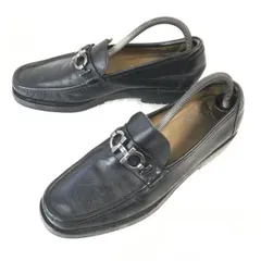 イタリア製★Salvatore Ferragamo【7EE/25.0-25.5/黒/BLACK】本革/ビットモカシン/ローファー/ビジネス/dress shoes◆pD-78<sale>