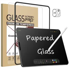 Esanik iPad Pro 11 インチ 第4世代 （2022/2021/2020/2018年） / iPad Air 5 第5世代 / iPad Air 4 用 強化ガラスフィルム 紙のような描