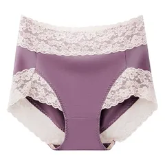 ショーツ レディース 深め お腹すっぽり 裾レース 深ばき 大きいサイズ ストレッチ スタンダード さらさら パンティ おしゃれ 上品 黒 紫 緑 青 rs-030
