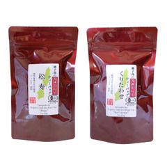 松下製茶 種子島の有機和紅茶ティーバッグ『松寿(しょうじゅ)』『くりたわせ』 40g(2.5g×16袋入り)×2本