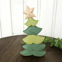 クリスマス ツリー 木彫り 木製小物 雑貨 置物 おしゃれ かわいい サンタ オーナメント 北欧 サンタクロース オブジェ ディスプレイ 飾り 贈り物 ギフトプレゼント ハンドメイド