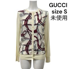 GUCCI チェック柄 ノーカラージャケット ウールシルク 42/Lサイズ