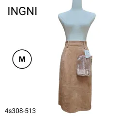 【新品タグ付き】INGNI イング スエード風タイトスカート ベージュ M