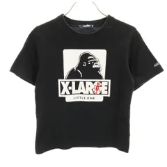 XLARGE エクストララージ 半袖 Tシャツ 130 黒 KIDS キッズ 古着