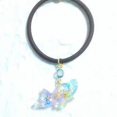 星に願いを☆七夕 天の川 お花 レジン ヘアゴム 空 宇宙 - メルカリ