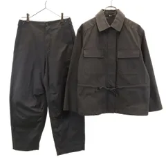 UNIQLO:C ユニクロシー コットンブレンド ドローストリング ジャケット 上下 セットアップ XL/67 チャコール クレア・ワイト・ケラー レディース 古着