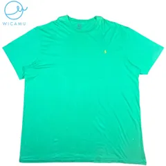 ポロ ラルフローレン Tシャツ 【3XLT】 ビッグサイズ 緑 ポニー刺繍 シングルステッチ コットン