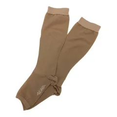 【新品】医療用弾性ストッキング　レックスフィット　（薄手ハイソックス）（爪先なし）（中圧）（Lサイズ）（ミディアムベージュ）（1053）着圧 着圧ソックス 圧着タイツ 立ち仕事 むくみ 浮腫み むくみ解消 下肢静脈瘤 リンパ浮腫 血栓予防 肢静脈瘤