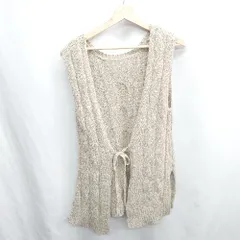 ◇ ⊇ CIAOPANIC TYPY チャオパニックティピー ウール ノースリーブ ベスト サイズ1 サンドベージュ系 レディース E  【1411280010389】