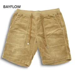 21SS★ BAYFLOW ベイフロー 春夏 ストレッチ サマー コーデュロイ イージー ベイカー ハーフ ショート パンツ Sz.2 メンズ
