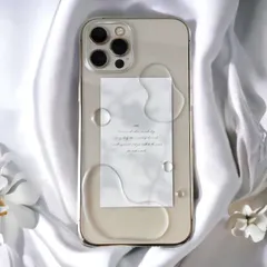 iPhone ケース　全機種対応　水たまり　水滴　クリア　シンプル　レジン　ニュアンス　推し活　ハンドメイド　iPhone13 iPhone14 iPhone15 iPhone16 iPhone17 他