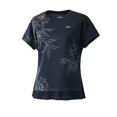 【新品】prince(プリンス) 半袖 ゲームシャツ ティーシャツ テニスウェア レディース・ウィメンズ シャツ  ネイビー  WF4086-127