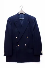 90s✨ Burberrys バーバリー テーラードジャケット 金ボタン Y2K Burberrys(バーバリーズ) 90's gold button navy blazer 金