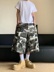 ジョーツ デジタルカモ ショーツ 極太 迷彩 ストリート Y2K 古着