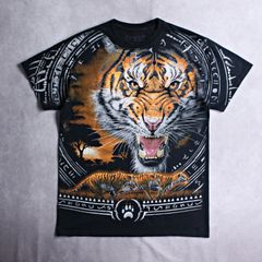 【Liquid Blue】リキッドブルー トラ柄 ブラックTシャツ タイガース 2018年