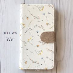 arrows we アローズwe 手帳型★北欧風 ボタニカル フラワー