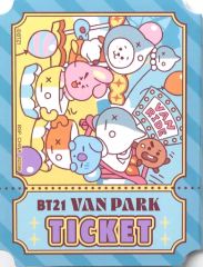 [중고] 노트 메모장 메모 (파랑) 선택할 수있는 문구 [이치 반 쿠지 BT21 VAN PARK] E 상