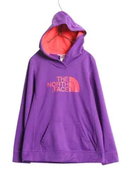 【お得なクーポン配布中!】 ノースフェイス プリント スウェット フード パーカー レディース L 古着 The North Face ジャージ 素材 ストレッチ プルオーバー ツートン