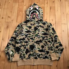 u*）様 A Bathing Ape シャークパーカー 迷彩 カモフラ サメパー A BATHING APE エイプ新品タグ付き 青色カモフラ シャーク