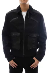 アルマーニ レザーシングルライダースジャケット　ARMANI ARMANI COLLEZIONI - アルマーニコレッツォーニ クロコ型押し